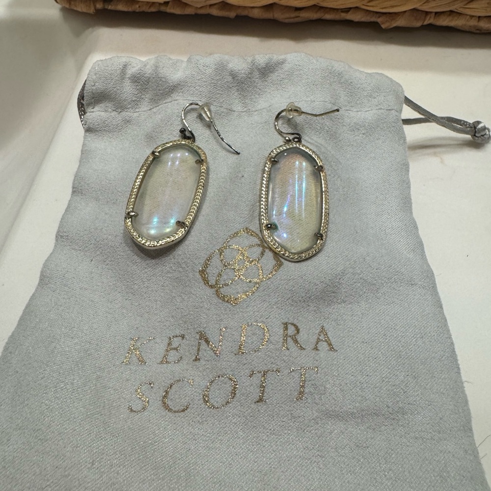 Kendra Scott Opalescent Oval Earrings